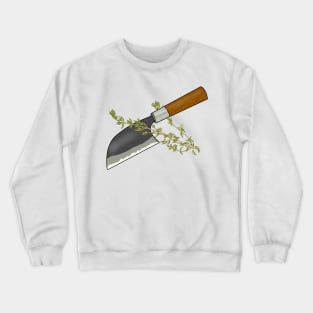 Kamagata Knife with Thyme Crewneck Sweatshirt